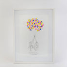 40th Birthday Fingerprint Balloon Guestbook - My Guest Book