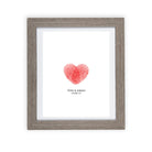 Fingerprint Heart Wedding Guestbook - My Guest Book