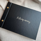 Black Memory Book - In Loving Memory - My Guest Book
