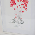 Vintage Bicycle Fingerprint Wedding Guestbook - My Guest Book