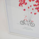 Vintage Bicycle Fingerprint Wedding Guestbook - My Guest Book