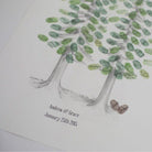 Redwood Tree Fingerprint Wedding Guestbook - My Guest Book